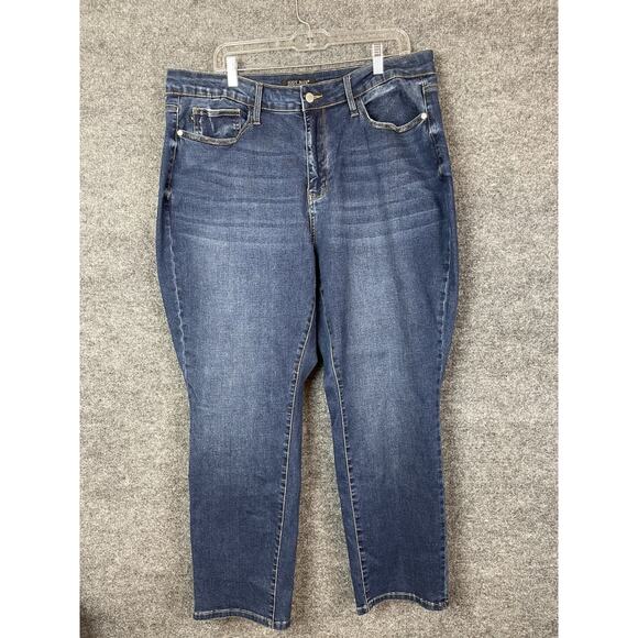 Judy Blue Jeans Women's Size 20W Boyfriend Fit Blue Strech - Picture 1 of 16